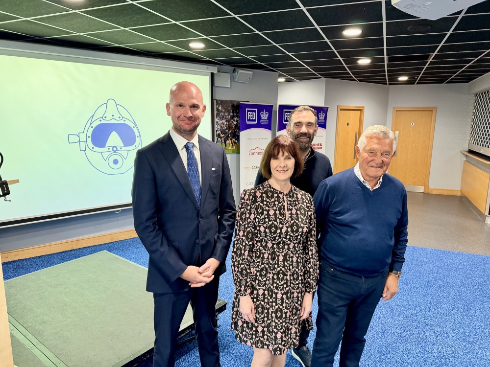 Chris Lemons, Jan Brumby, Adam Walsh and David Kilburn at MKM Stadium